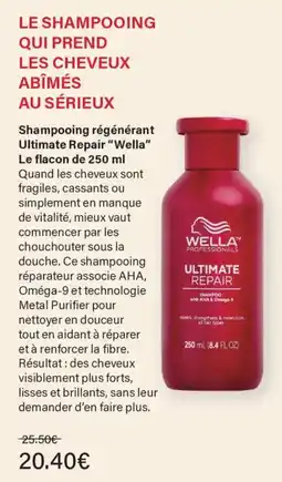 Monoprix WELLA Ultimate Repair Shampoo offre