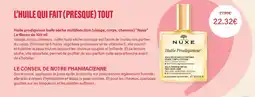 Monoprix Nuxe huile prodigieuse huile seche multifonction offre