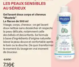 Monoprix Mustela Gel lavant doux corps et cheveux offre