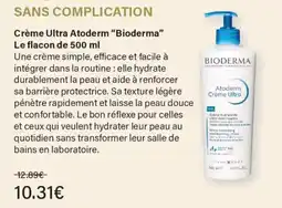 Monoprix Bioderma Crème Ultra Atoderm offre