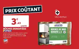 Bricomarché COTEKA BÛCHES DE BOIS DENSIFIÉ offre