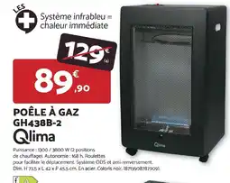 Bricomarché Qlima POÊLE À GAZ GH438B-2 offre