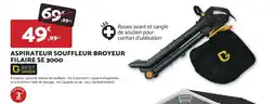 Bricomarché BEST GREEN ASPIRATEUR SOUFFLEUR BROYEUR FILAIRE SE 3000 offre