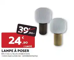 Bricomarché LAMPE À POSER offre