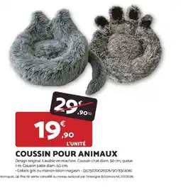 Bricomarché COUSSIN POUR ANIMAUX offre