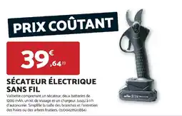 Bricomarché SÉCATEUR ÉLECTRIQUE SANS FIL offre
