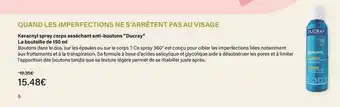 DUCRAY Keracnyl spray corps asséchant anti-boutons