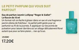 Monop' Roger & Gallet Jasmin Lollipop offre