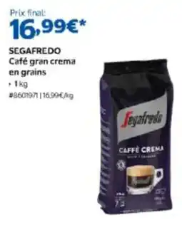Costco SEGAFFREDO Café gran crema en grains offre