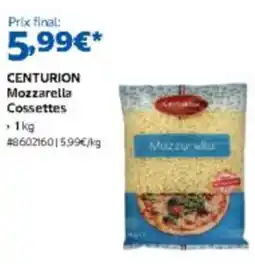 Costco CENTURION Mozzarella Cossettes offre
