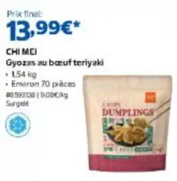 Costco CHI MEI Gyozas au bœuf teriyaki offre
