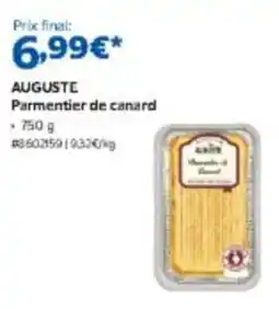 Costco AUGUSTE Parmentier de canard offre