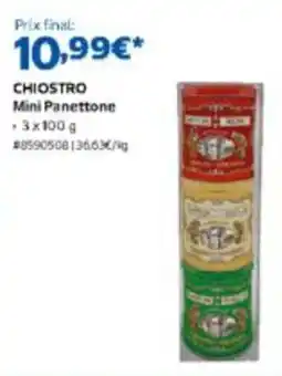 Costco CHIOSTRO Mini Panettone offre