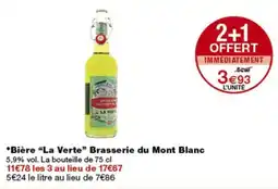 Monop' Brasserie du Mont Blanc Bière "La Verte" offre