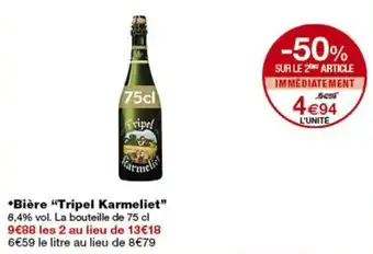 Monop' Tripel Karmeliet offre
