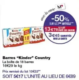 Monop' Kinder Country offre