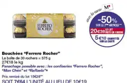 Monop' Ferrero Rocher Bouchées offre