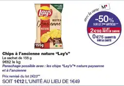 Monop' Lay's Chips à l'ancienne nature offre