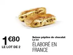 Monop' Suisse pépites de chocolat offre