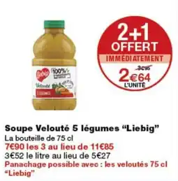 Monop' Liebig Soupe Velouté 5 légumes offre