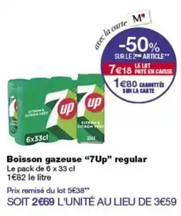 Monop' 7Up Boisson gazeuse offre