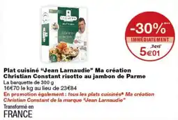 Monop' Jean Larnaudie risotto au jambon de Parme offre