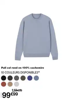Monop' Pull col rond en 100% cachemire offre