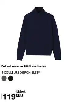 Monop' Pull col roulé en 100% cachemire offre