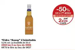 Monop' SASSY Cidre offre