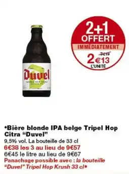 Monop' Duvel Bière blonde IPA belge offre