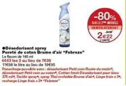 Monop' Febreze Désodorisant spray offre