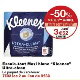 Monop' Kleenex Essuie-tout Maxi blanc offre