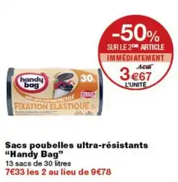 Monop' Handy Bag Sacs poubelles ultra-résistants offre