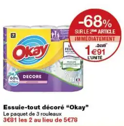 Monop' Okay Essuie-tout décoré offre