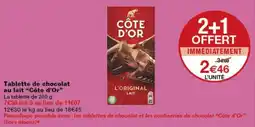 Monop' Côte d'Or Tablette de chocolat au lait offre