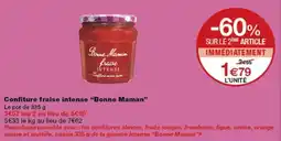 Monop' Bonne Maman Confiture fraise intense offre