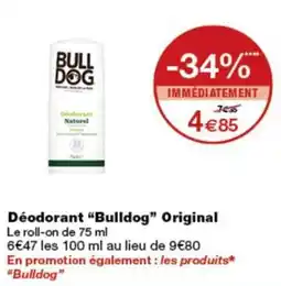 Monop' BULLDOG Déodorant Original offre