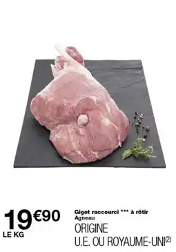 Monop' Gigot raccourci *** à rôtir Agneau offre