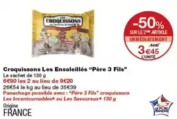 Monop' Les Croquissons Les Ensoleillés Père 3 Fils offre