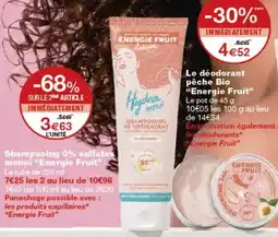 Monop' ÉNERGIE FRUIT Shampooing ré-hydratant offre