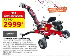 Rural Master Temver mini-pelle autonome tmp150 offre