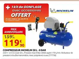 Rural Master Michelin compresseur 50 l - 8 bar offre