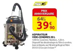 Rural Master Macxi aspirateur vide-cendres 20 l offre