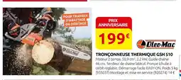 Rural Master Oleo-mac tronçonneuse thermique gsh 510 offre