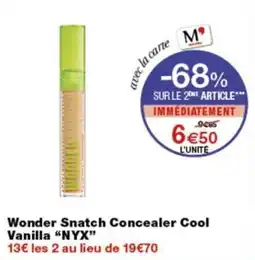 Monop' NYX Wonder Snatch Concealer Cool Vanilla offre