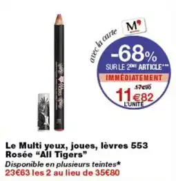 Monop' All Tigers Le Multi yeux, joues, lèvres 553 offre
