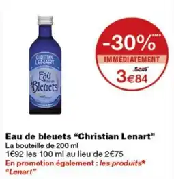 Monop' Christian Lenart Eau de bleuets offre