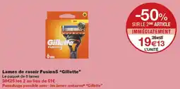 Monop' Gillette Lames de rasoir Fusion5 offre