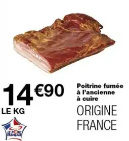 Monop' LE PORC FRANCAIS Poitrine fumée à l'ancienne à cuire offre
