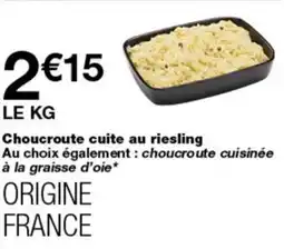 Monop' Choucroute cuite offre